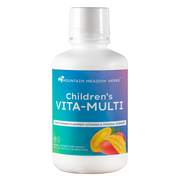 Mountain Meadow Herbs Children's Vita-Multi: Blended Vitamin & Mineral Supplement - Fast Absorbing Liquid Kids Vitamins with Fruits, Greens, and Eye-Protecting Lutein (16 oz.) Mountain Meadow HerbsAu supplements