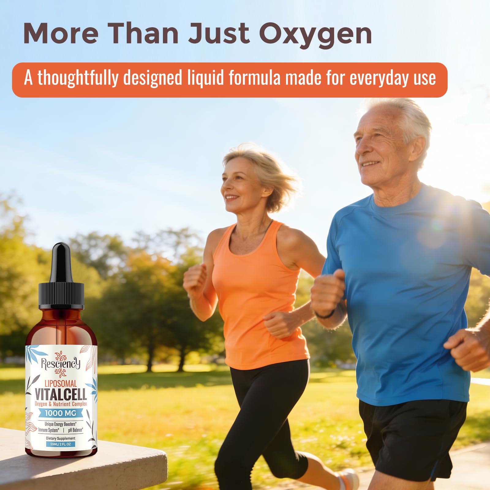 13-in-1 Liquid Oxygen Boost & Nutrient Supplement, Liposomal Optimized-Delivery Blend with Trace Minerals, Amino Acids, CoQ10, B Vitamins & Fulvic Acid, Daily Wellness Liquid Oxygen Drops, 2 fl oz ResciencyAu supplements