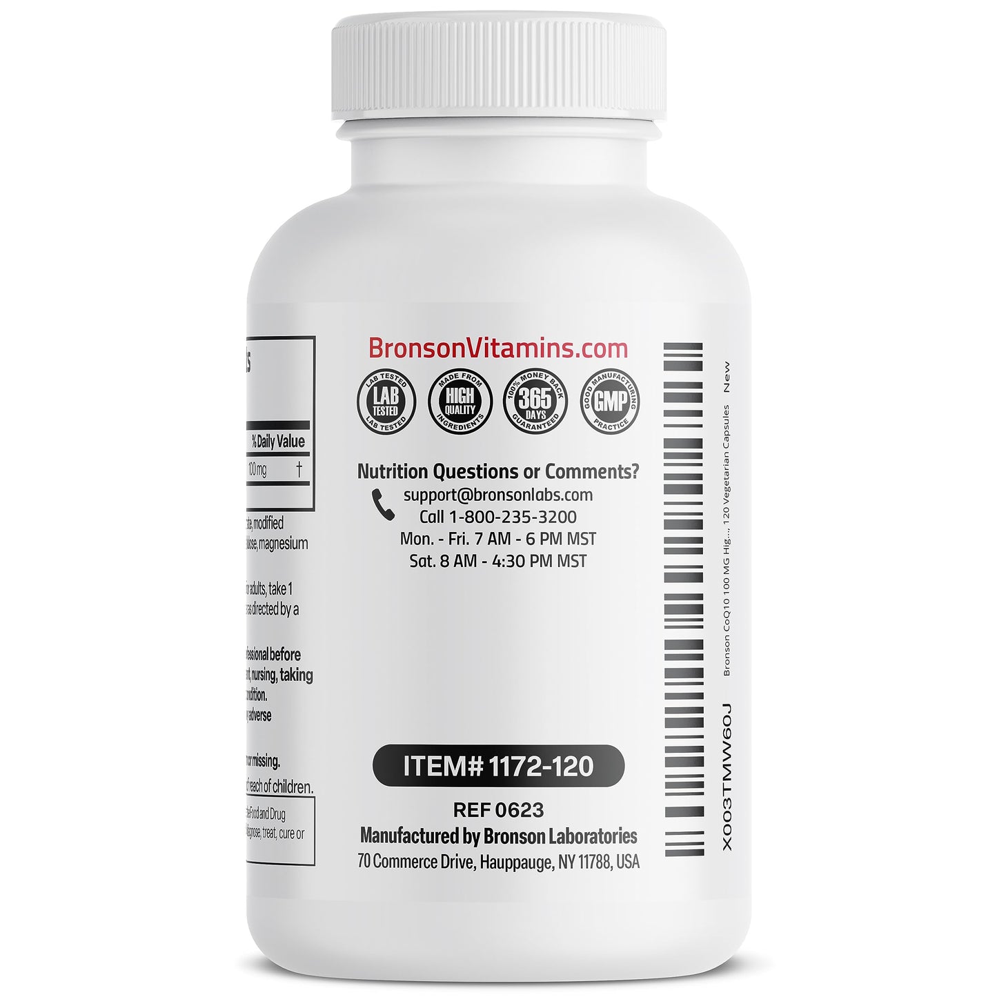 Bronson CoQ10 100 MG High Potency Cellular Energy Production, 120 Vegetarian Capsules BronsonUS supplements