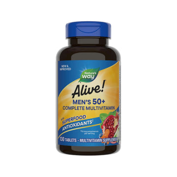 Nature’s Way Alive! Men’s 50+ Complete Multivitamin, Supports Multiple Body Systems*, Supports Cellular Energy Nature's WayAu supplements