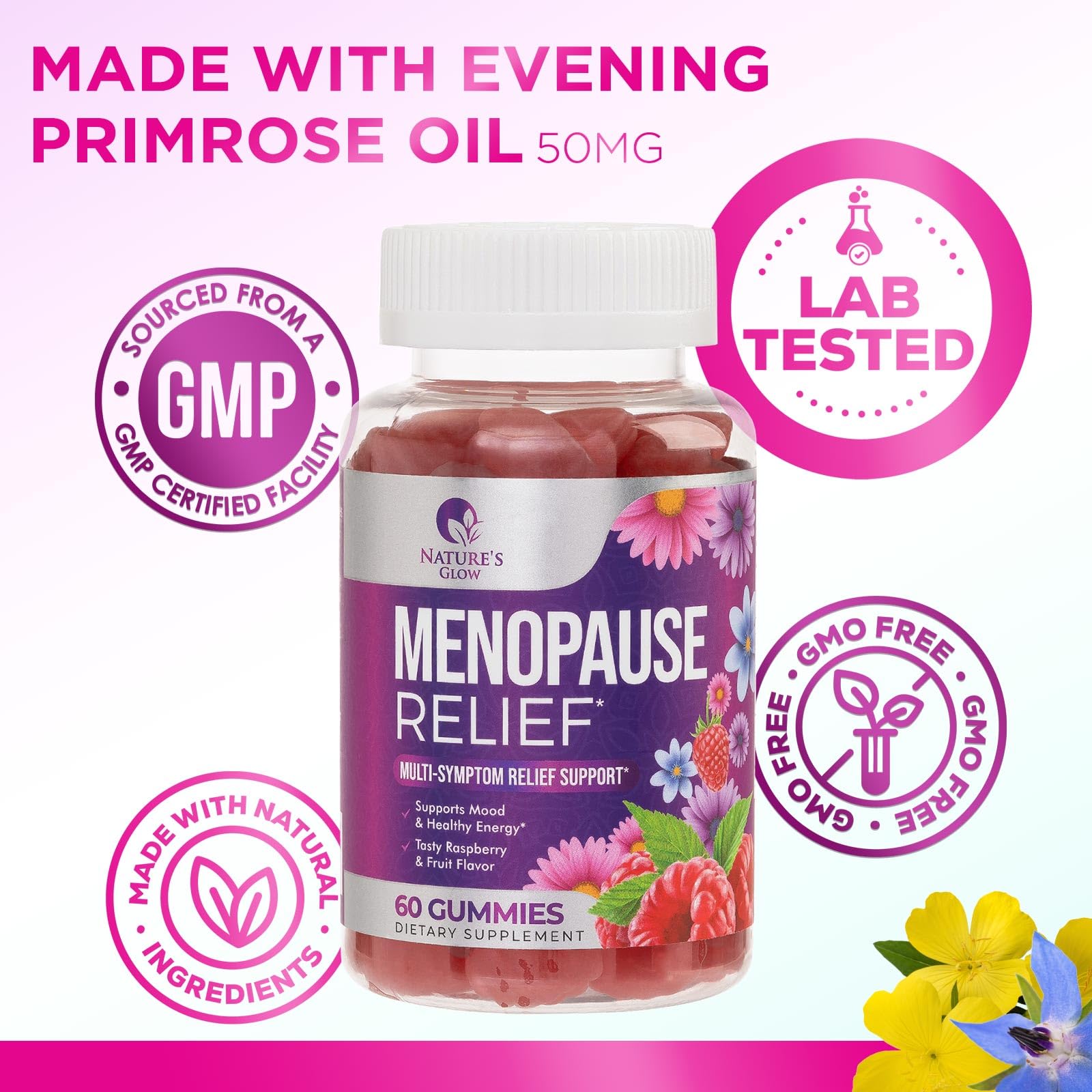 Nature's Glow Menopause Relief Vitamin Gummy for Women - Effective Menopause Nature's GlowAu supplements
