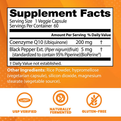 Doctor's Best High Absorption CoQ10 with BioPerine Gluten Free Naturally Fermented Doctor's BESTUS supplements