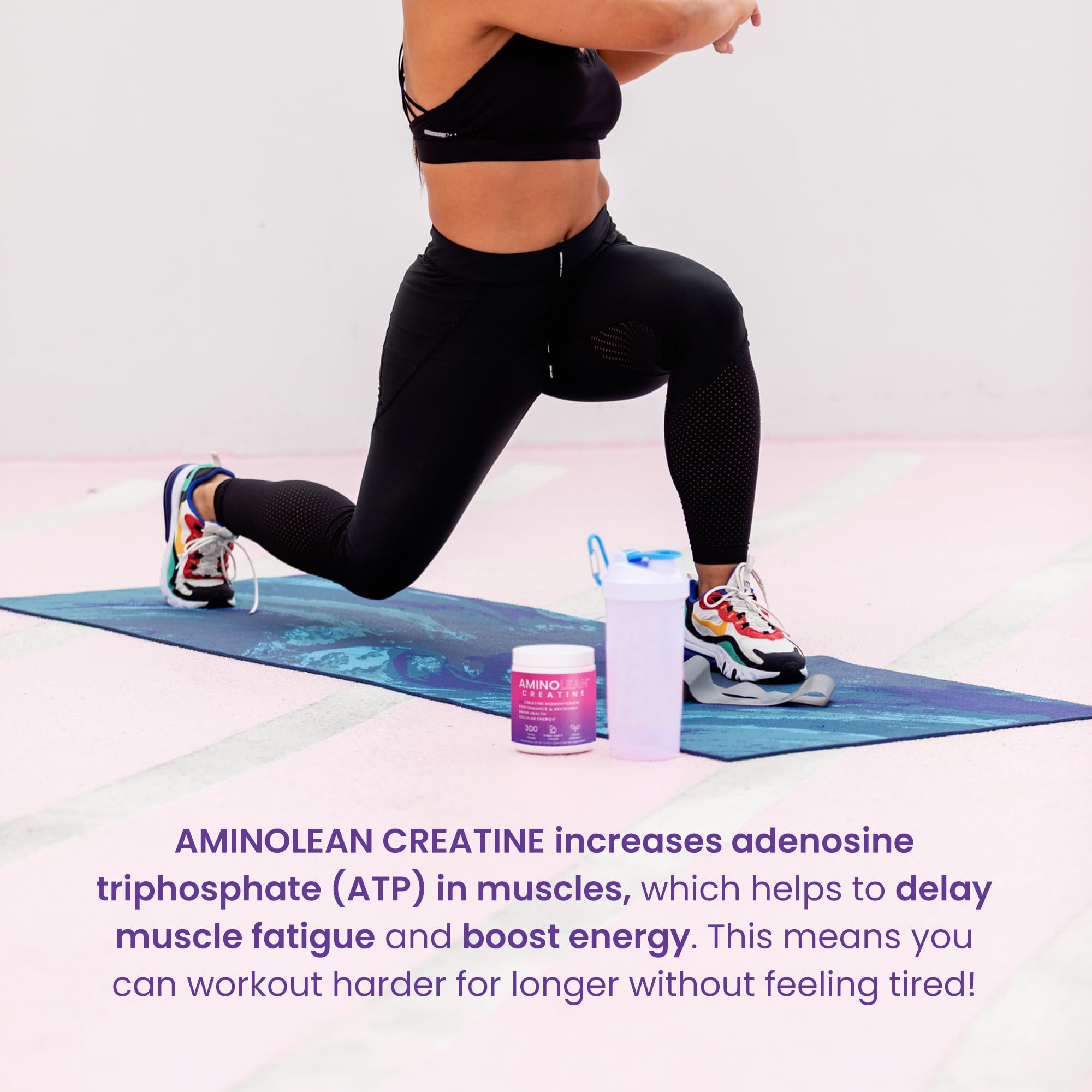 AminoLean Creatine for Women and Men, Pure Micronized Creatine Monohydrate Powder Supplement for Muscle Toning, Mood Support, Energy Boost, and Brain Health, 300g RSP NUTRITIONAu supplements