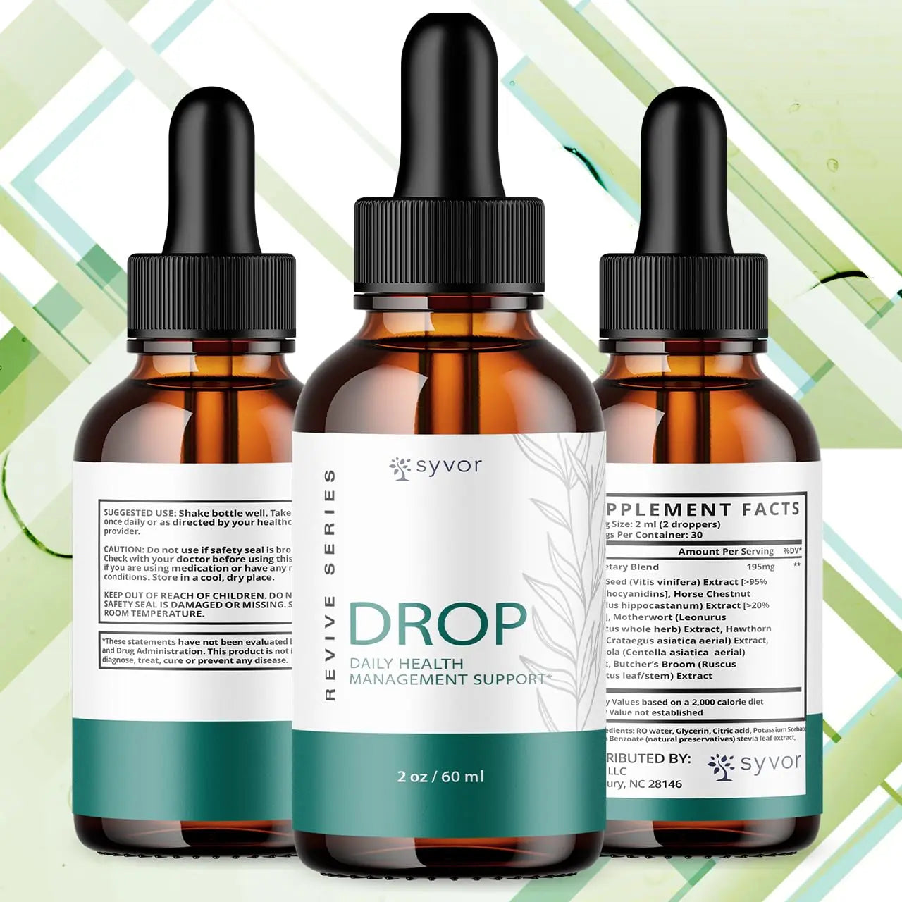 (3 Pack) Drop The Pounds Drops, Official Drop The Pounds Liquid Drops with All Natural Ingredients, Advanced Health Optimizer & Wellness Support with Premium Vitamins for Women & Men (90 Servings) SyvorAu supplements