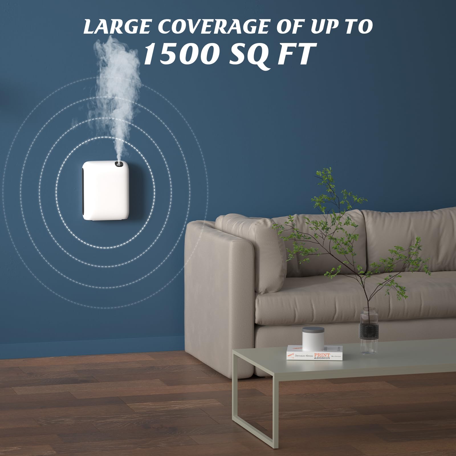 Barthelemy Scent Air Machine for Home, 1500 Sq. Ft Coverage Waterless Essential Oil Diffuser BarthelemyAu supplements