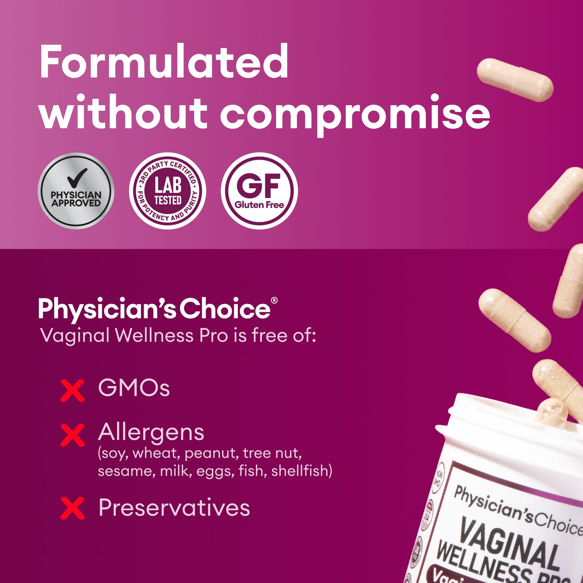 Physician's Choice Vaginal Probiotics for Women - Unique with Licorice Root - PH Balance Physician's ChoiceAu supplements