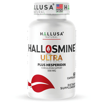 Hallusa Natural Hallosmine Ultra Diosmin 500mg & Hesperidin 150mg – Heavy Legs, Swelling & Vein - Blood Circulation Supplements, 60 Caps Hallusa NaturalAu supplements