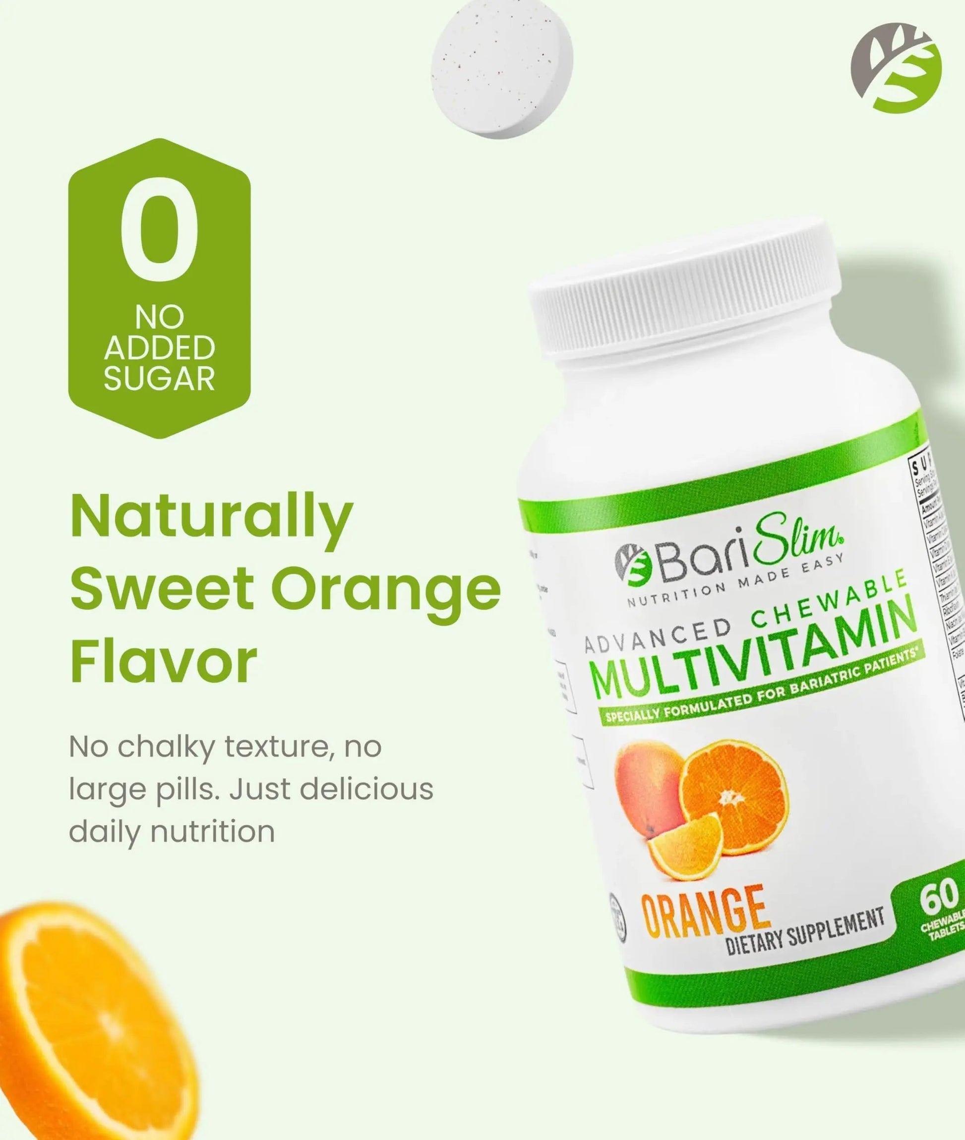 BariSlim Advanced Chewable Bariatric Multivitamin Tablets - Bariatric Vitamin and Supplement for Post Bariatric Surgery Including Gastric BariSlimAu supplements