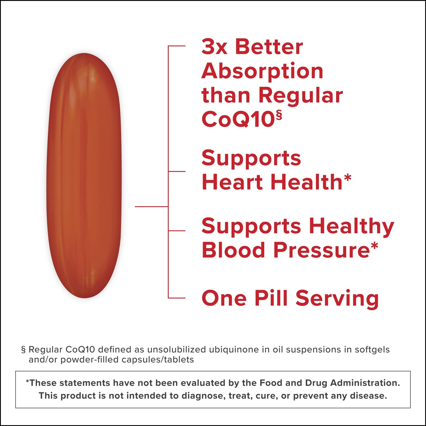 Qunol Ultra CoQ10 100mg Softgels- 3x Better Absorption, Antioxidant for Heart Health & Energy Production, Coenzyme Q10 Vitamins QunolUS supplements