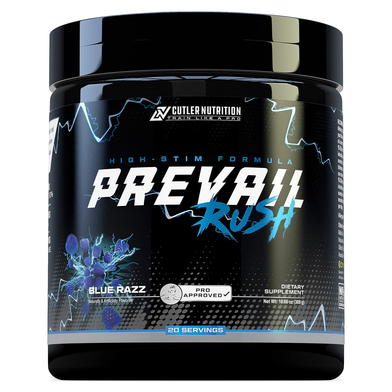 Cutler Nutrition High Stim Pre Workout Powder Prevail Rush Preworkout for Men & Women Cutler NutritionAu supplements
