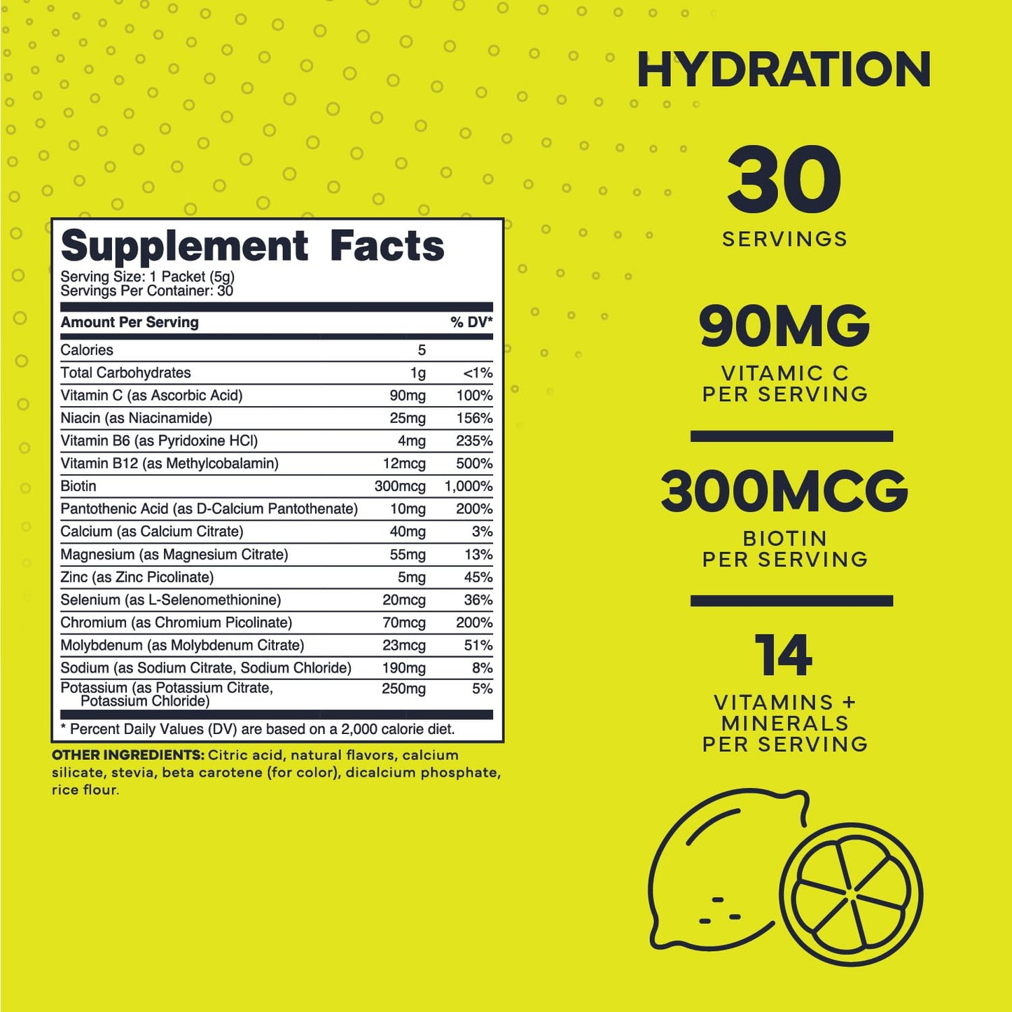 Type Zero Clean Hydration + Electrolytes Drink Mix (30 Single-Serving Packets) (Citrus Lime Flavored) - Advanced Hydration for Any Occasion Type ZeroUS supplements