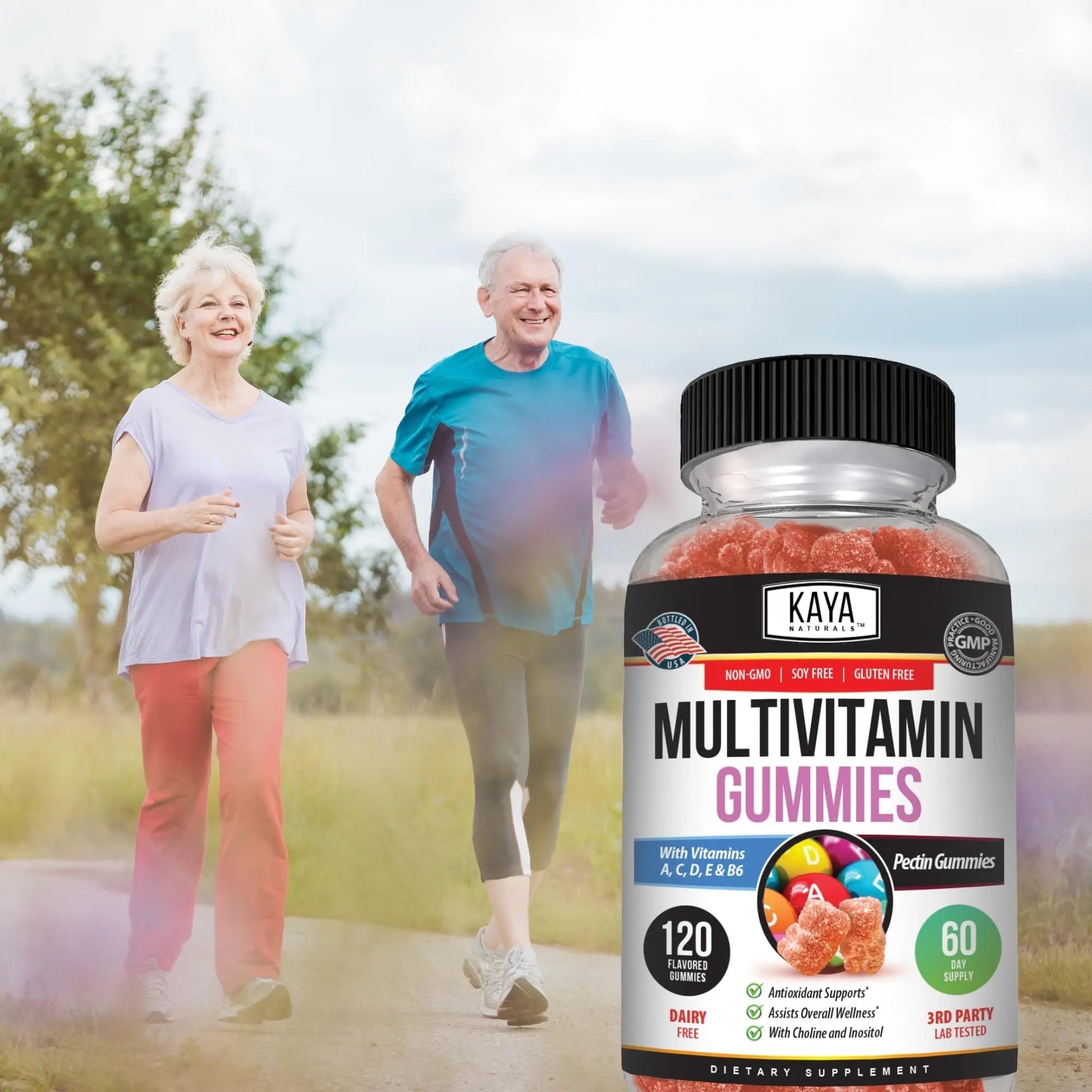 Kaya Naturals Adult Multi Vitamin Gummy, 120 Count, Biotin, Vitamin A, B-12, C & E, Including Zinc, Folic Acid, Strawberry Flavor (120 Gummies) Kaya NaturalsAu supplements