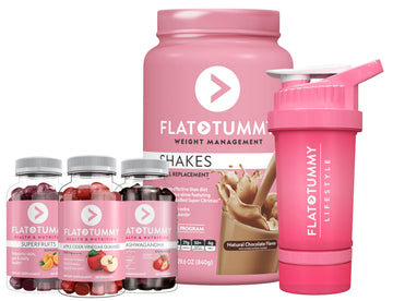 Flat Tummy Gummies Bundle with Apple Cider Vinegar Gummies, Superfruits Gummies Flat Tummy TeaUS supplements