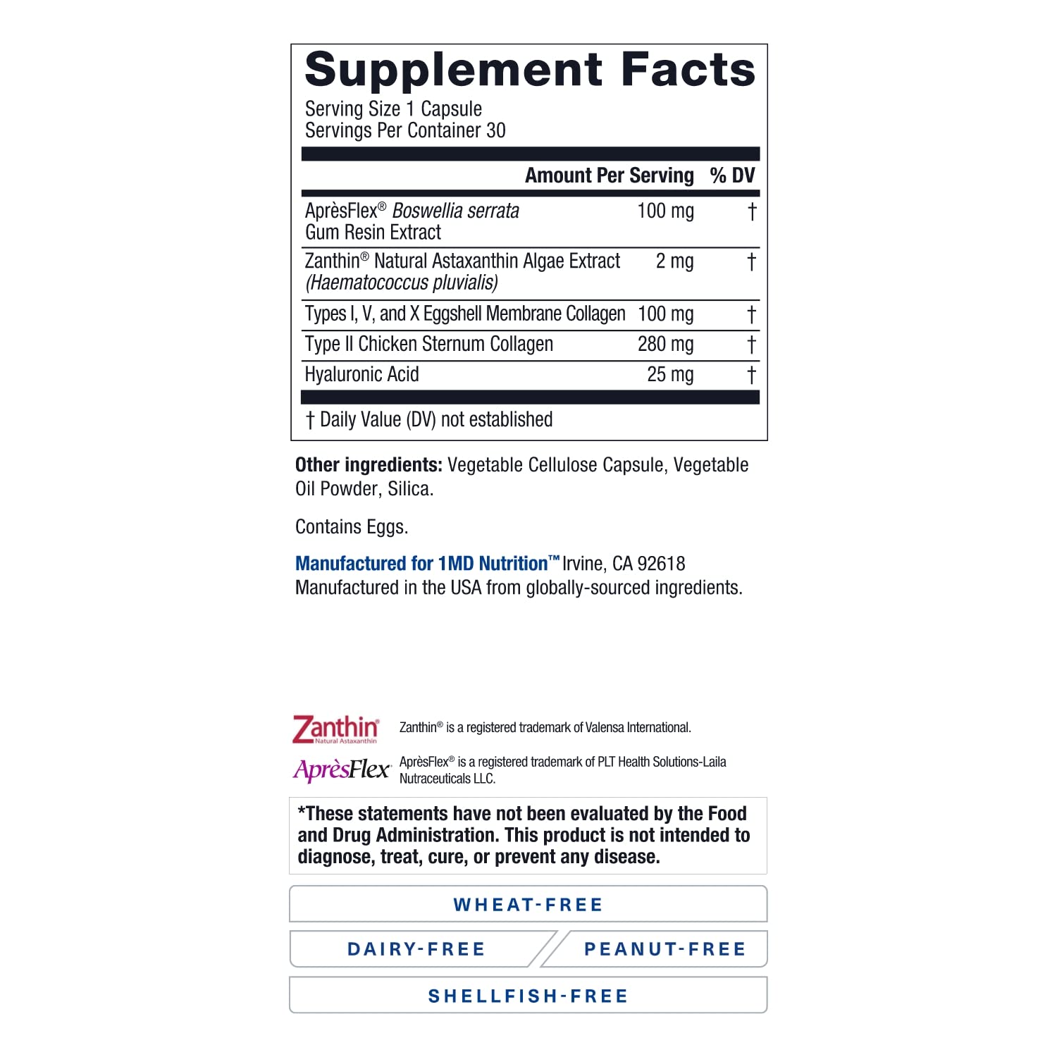 1MD Nutrition MoveMD - Joint Health Supplement - Doctor Formulated | with Collagen, Astaxanthin, and More | 30 Capsules (3-Pack) 1MD NutritionAu supplements