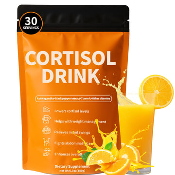 Rulinal Cortisol Drink Powder | Cortisol Supplements for Women | Ashwagandha, L-Theanine, Turmeric Root, Black Pepper Extract for Relax & Focus, Healthy Cortisol Levels, Mental Clarity, Vegan, 6.3oz RulinalAu supplements