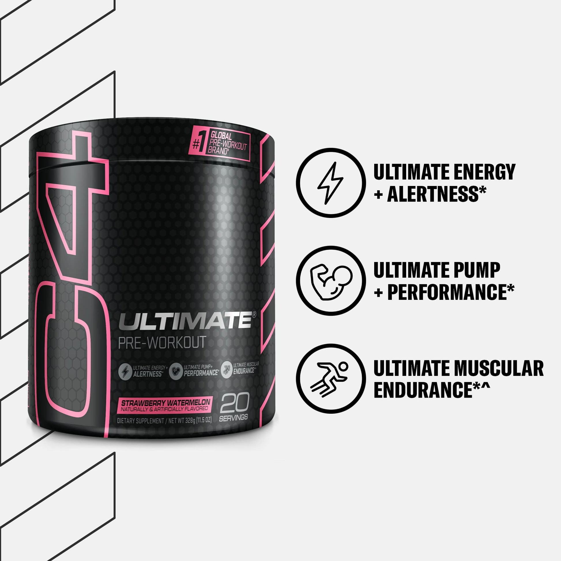Cellucor C4 Ultimate Pre Workout Powder Strawberry Watermelon - Sugar Free CellucorUS supplements
