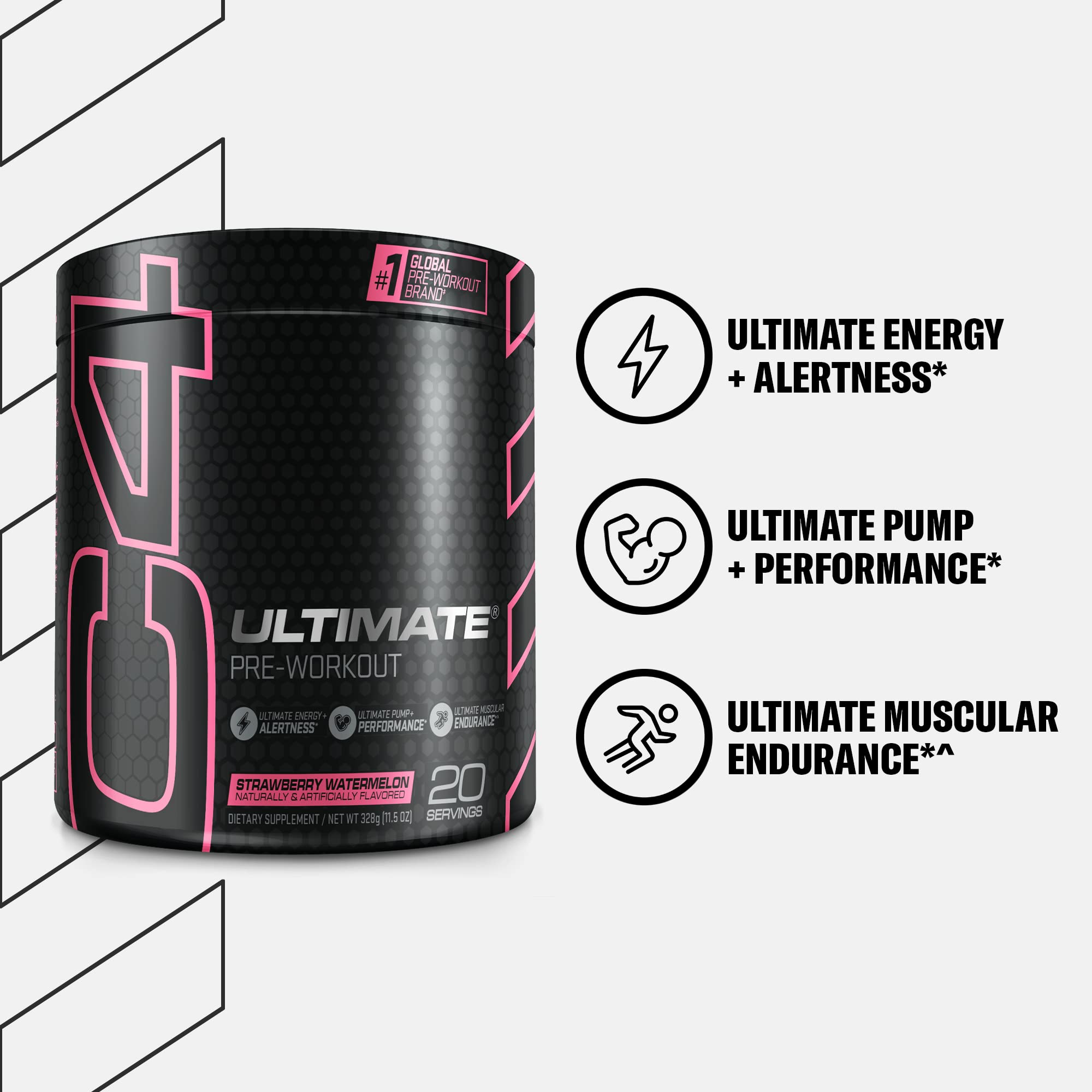 Cellucor C4 Ultimate Pre Workout Powder Strawberry Watermelon - Sugar Free CellucorUS supplements