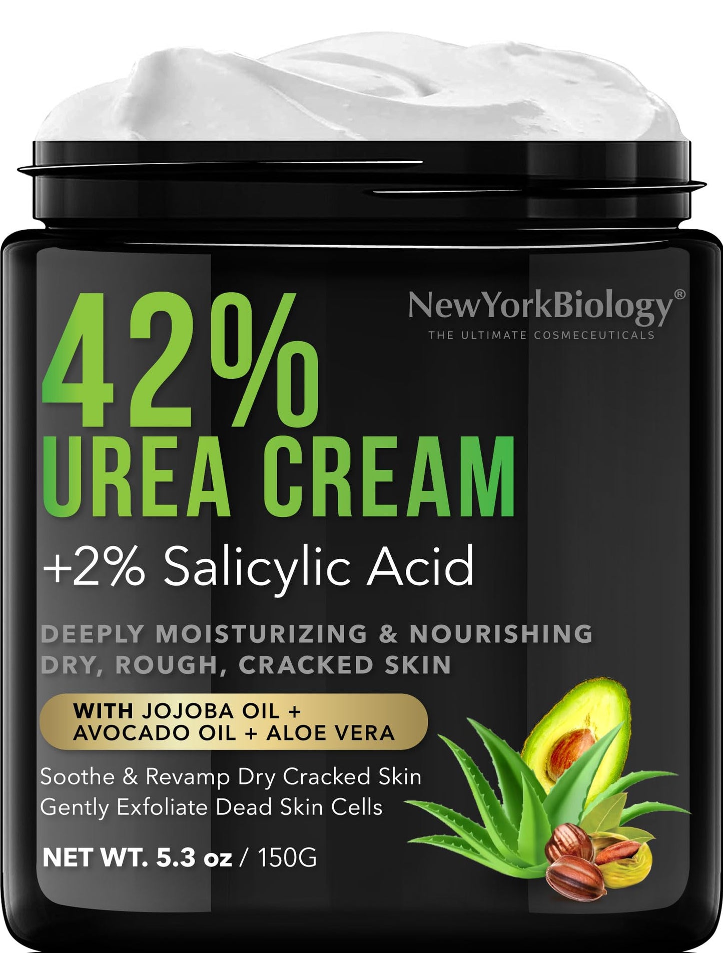 New York Biology 42% Urea Cream with 2% Salicylic Acid - Moisturizing Urea Foot Cream NEW YORK BIOLOGY THE ULTIMATE COSMECEUTICALSUS supplements