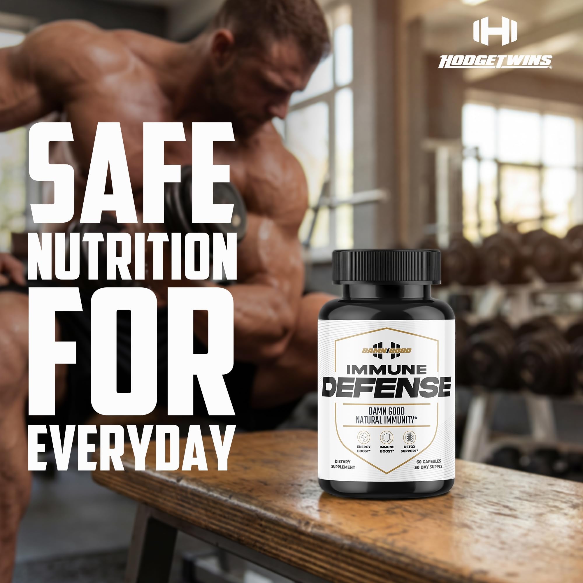 DAMN GOOD The Hodge Twins Immune Defense Supplement (60 Capsules) – Sea Moss Blend Capsules for Everyday Balance, Digestive Support, and Whole-Body Wellness with Vitamins, Minerals, and Botanicals DAMN GOODAu supplements