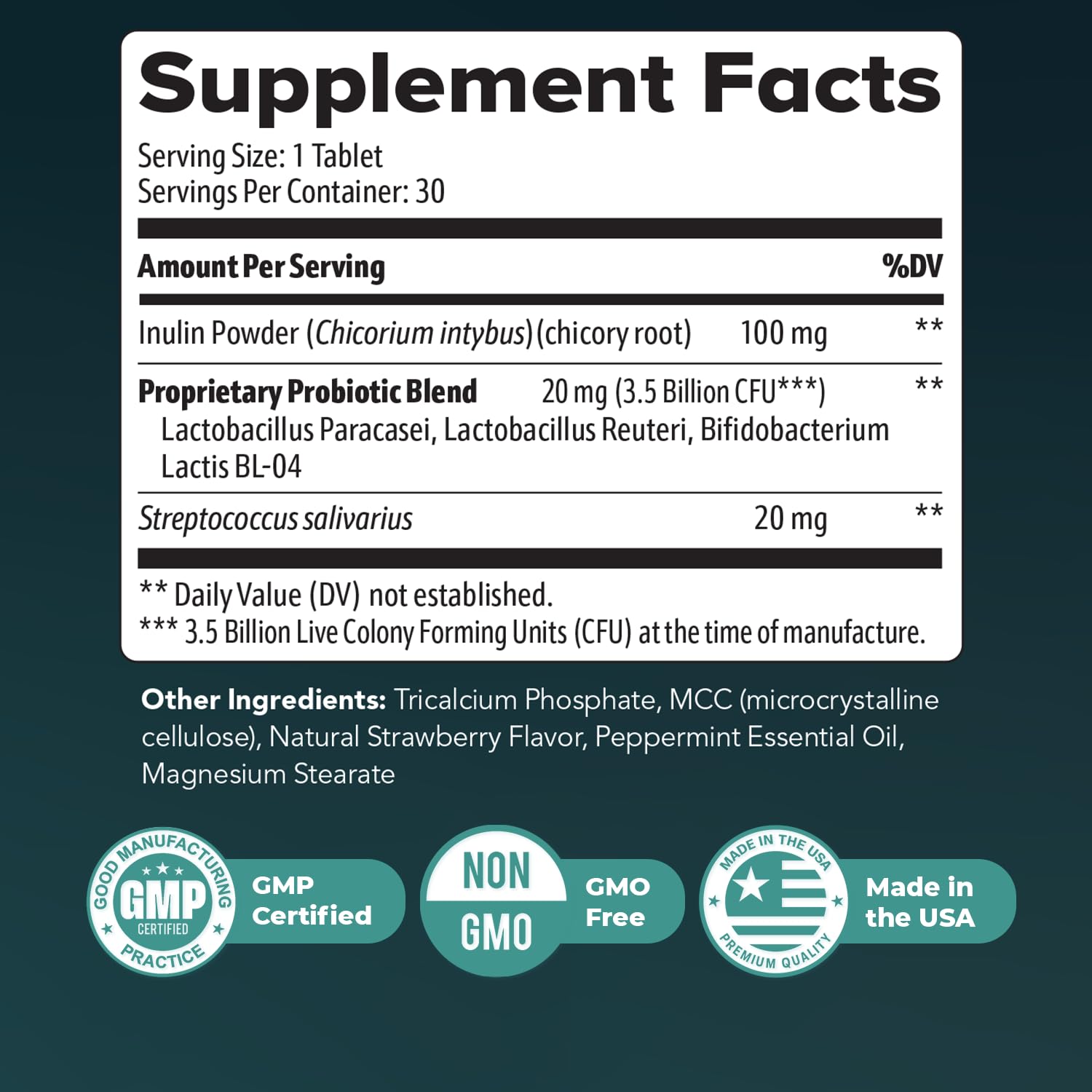 Nature’s NutriWave Synaptigen – Natural Supplement with Inulin Powder, Probiotics 3.5 Billion CFU, for Daily Wellness – Made in USA, Non-GMO, 30 Tablets - 6 Month Supply Nature’s NutriWaveAu supplements