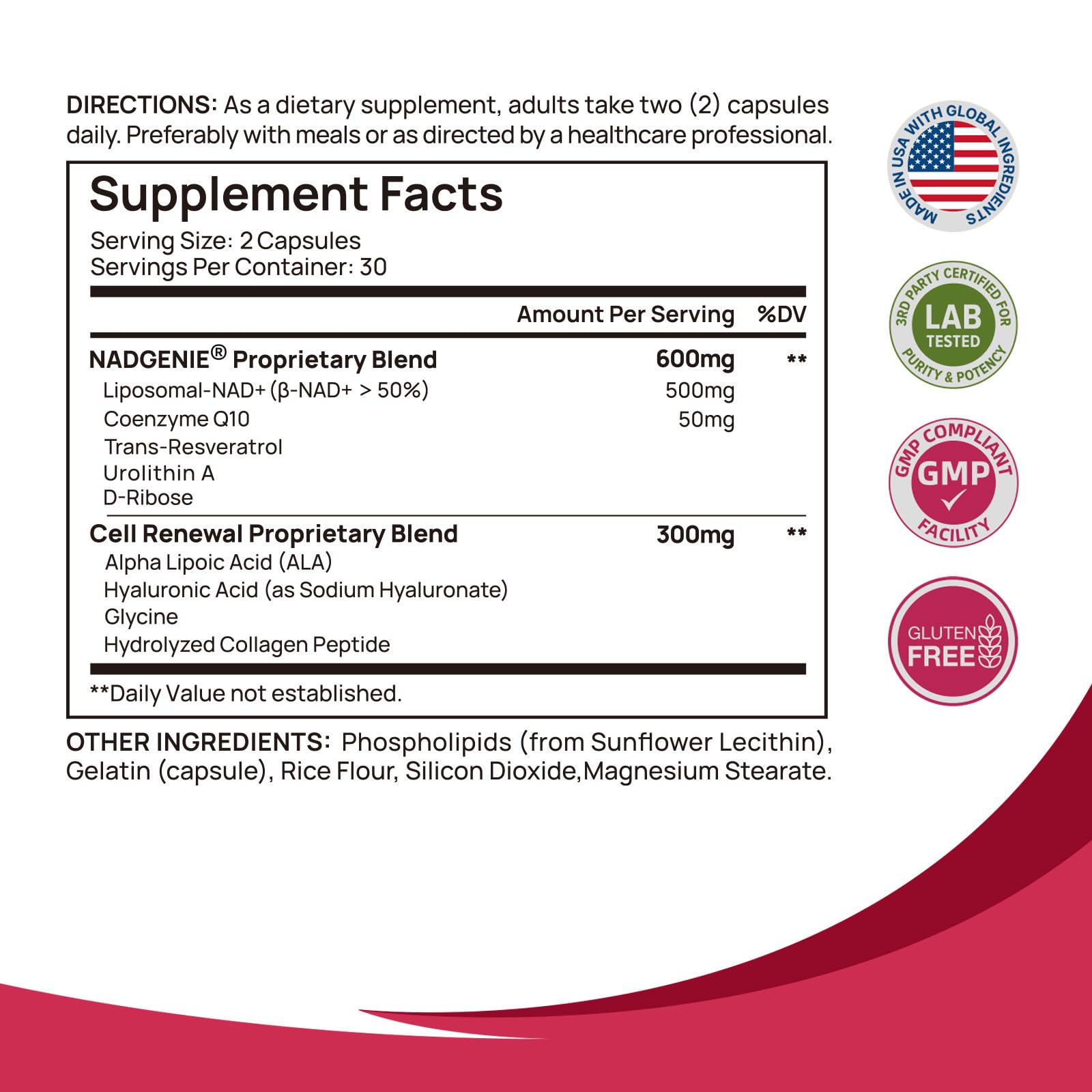 NAD+ Supplement for Women - NMN Alternative with β-NAD+, Trans-Resveratrol, CoQ10, D-Ribose - Promotes Cellular Renewal, Energy, and Radiant Skin Health - 60 Capsules Advanced SelerbAu supplements
