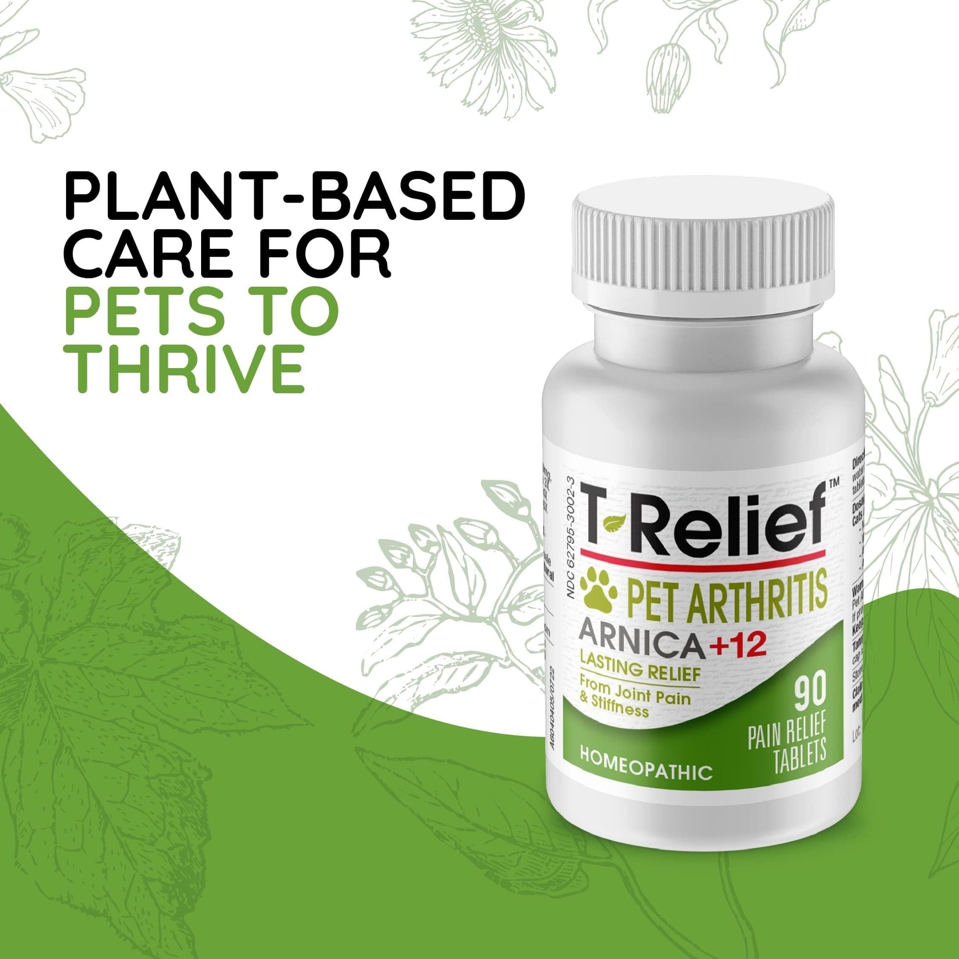 MediNatura Plant-Powered Pet Pain Relief Bundle T-Relief Pet Pain Tablets (90) + T-Relief Pet Arthritis (90) 12 Plant-Based Homeopathic Pain Relievers with Arnica - Support for Muscles, Joints + HIPS MediNaturaAu supplements