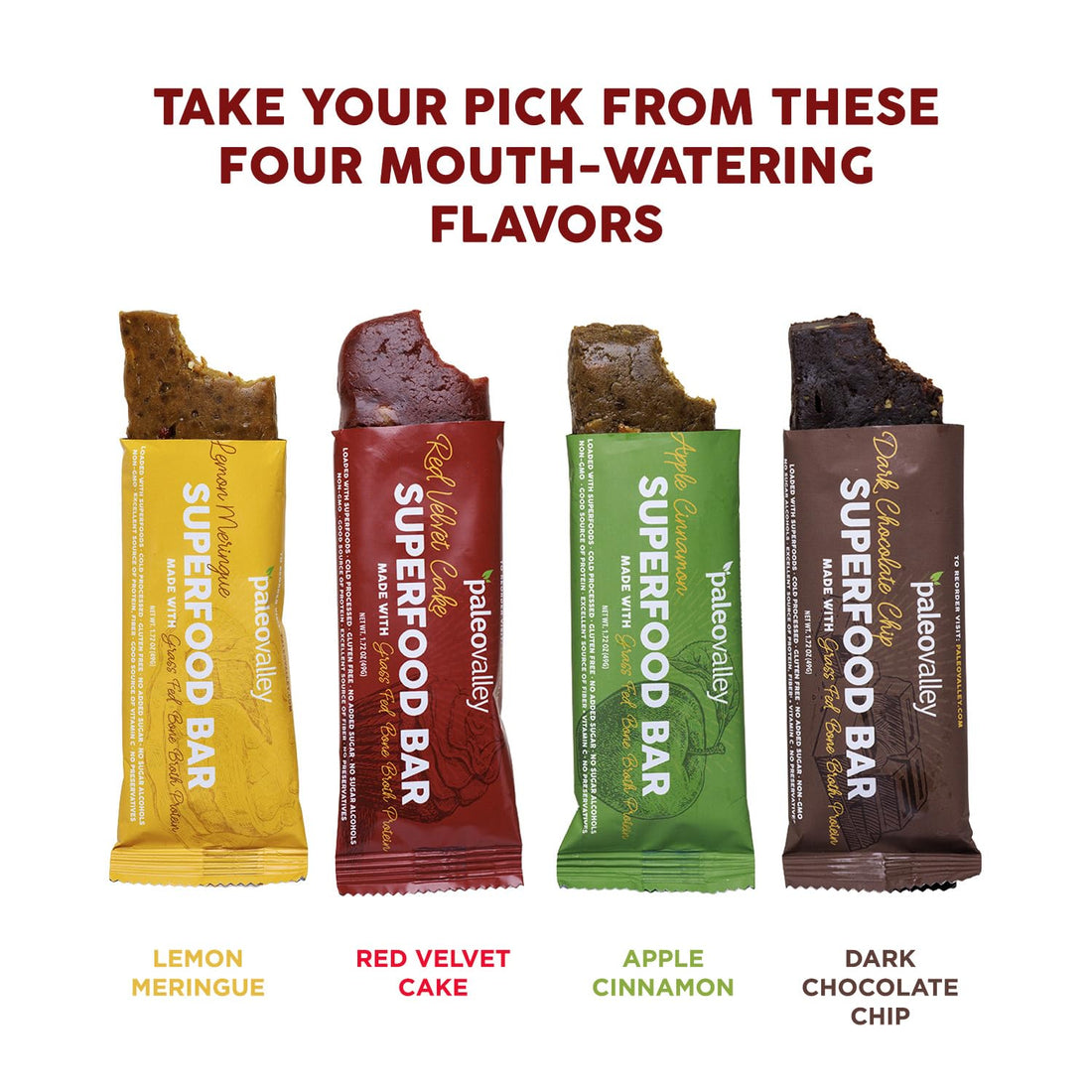 Paleovalley Superfood Bars – Red Velvet– 10 Pack – 9g Protein per Bar – Gluten-Free, Grain-Free, Paleo, Non-GMO – On-the-Go Snack PaleovalleyUS supplements