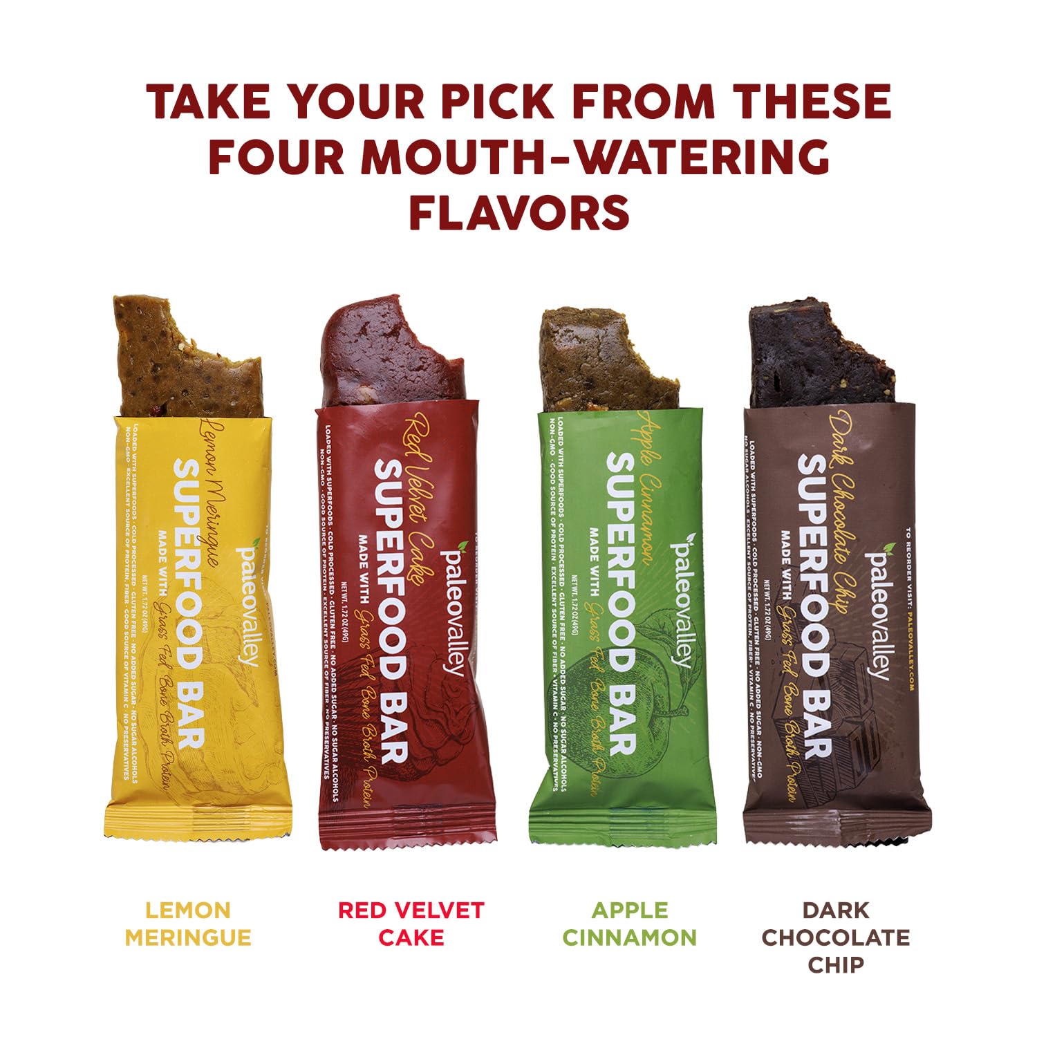 Paleovalley Superfood Bars – Red Velvet– 10 Pack – 9g Protein per Bar – Gluten-Free, Grain-Free, Paleo, Non-GMO – On-the-Go Snack PaleovalleyUS supplements