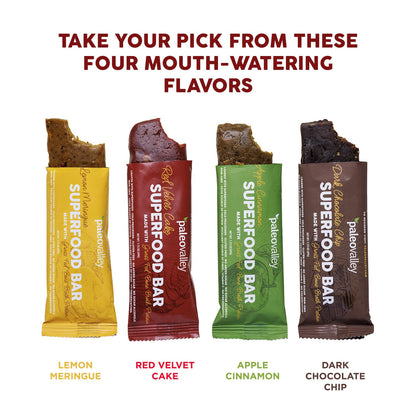 Paleovalley Superfood Bars – Red Velvet– 10 Pack – 9g Protein per Bar – Gluten-Free, Grain-Free, Paleo, Non-GMO – On-the-Go Snack PaleovalleyUS supplements