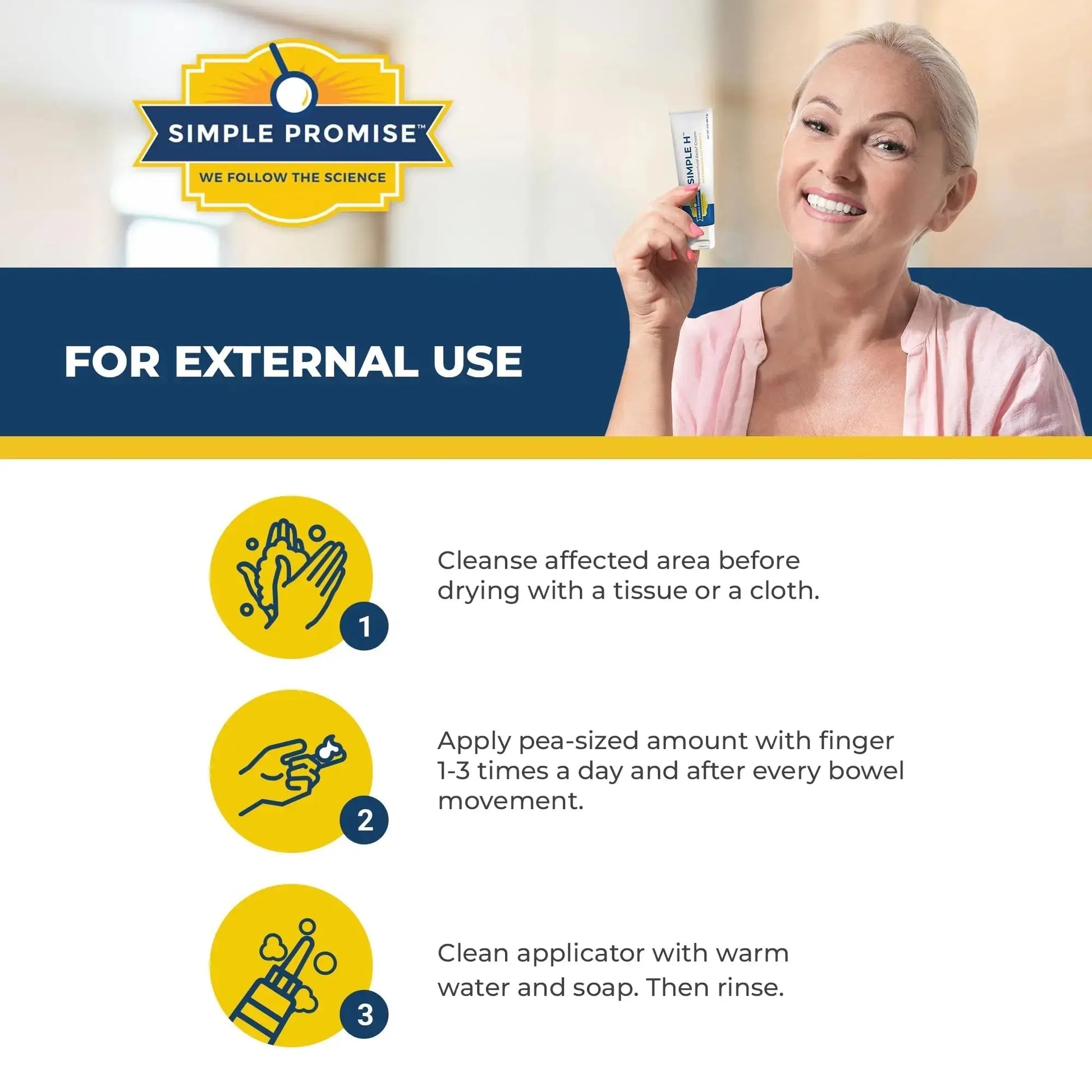Simple Promise – Simple H Hemorrhoid Cream – Gentle Fast-Absorbing Formula with 28 Potent Ingredients & Enhanced Delivery System – Paraben-Free, Promotes Comfort & Relief, 2 oz Simple PromiseAu supplements