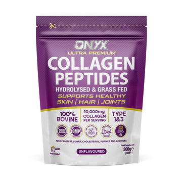 Premium Collagen Powder 300g Hydrolysed Bovine Collagen Peptides Powder ONYX INGREDIENTS 101Au supplements