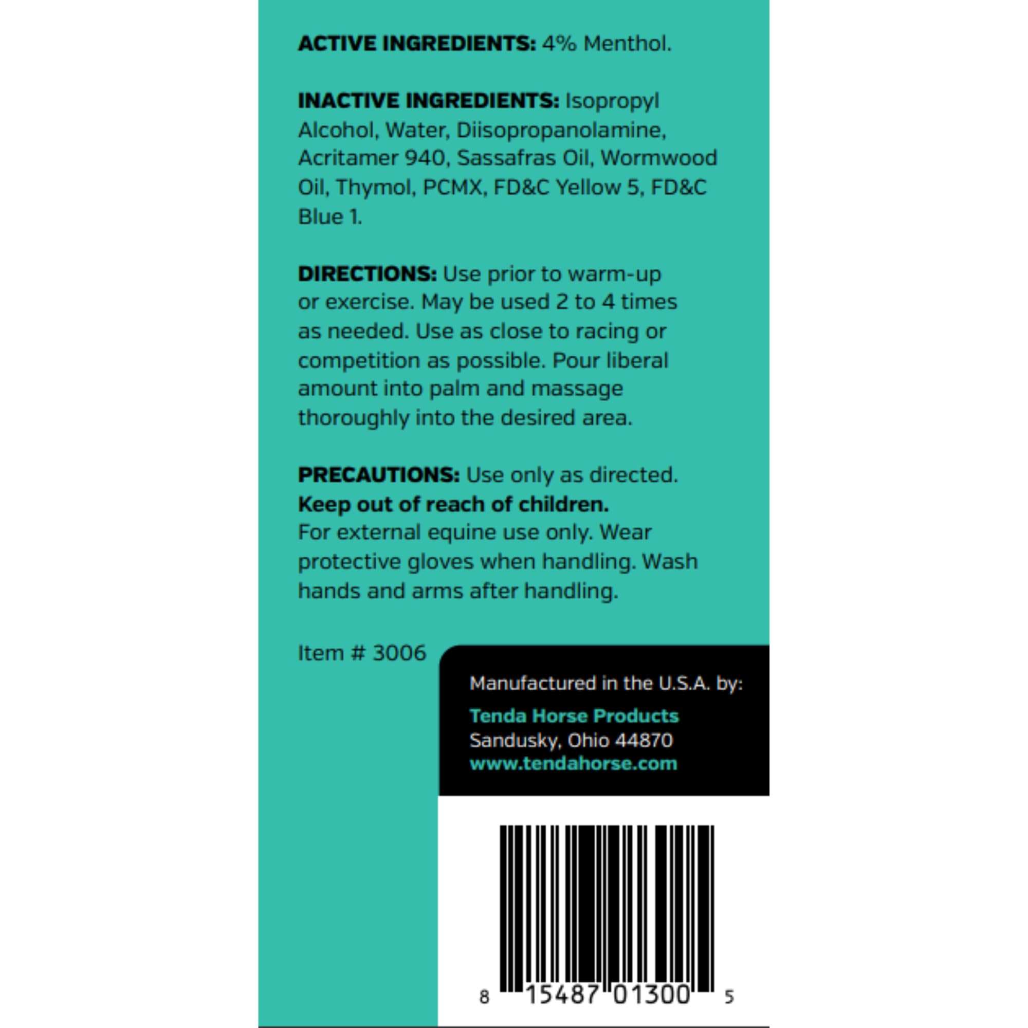 Tenda Liniment Gel - Designed to Provide Temporary Soothing, Relief for Sore and Stiff Muscles Tenda Horse ProductsAu supplements