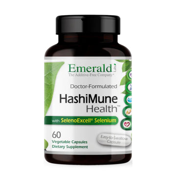 Emerald Labs HashiMune Health - Vegan Thyroid & Immune Support Supplement - Includes SelenoExcell Selenium & Myo-Inositol - 60 Vegetable Capsules (30-Day Supply) EMERALD LABSAu supplements