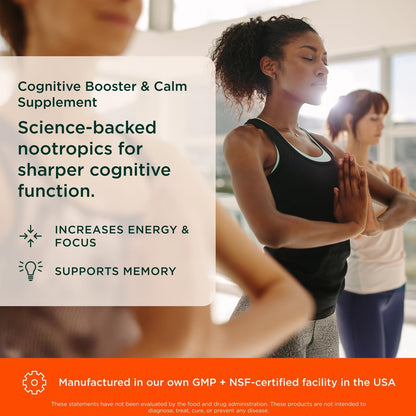 The Genius Brand Genius Mindfulness - Brain Health Supplement - Supports Healthy Mindsets - Calm, Energy, Memory & Focus Support - Ashwagandha, NeuroFactor & More - 30 Veggie Pills The Genius BrandUS supplements