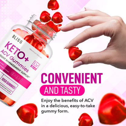 5 Pack - Bliss Keto ACV Gummies Advanced Weight Loss, Bliss ACV Active Gummies LIVORKAUS supplements