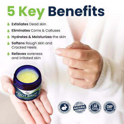 Tea Tree Oil Foot Balm/ Moisturizer For Dry Cracked Feet - Instantly Hydrates & Soothes FOOT CUREUS supplements