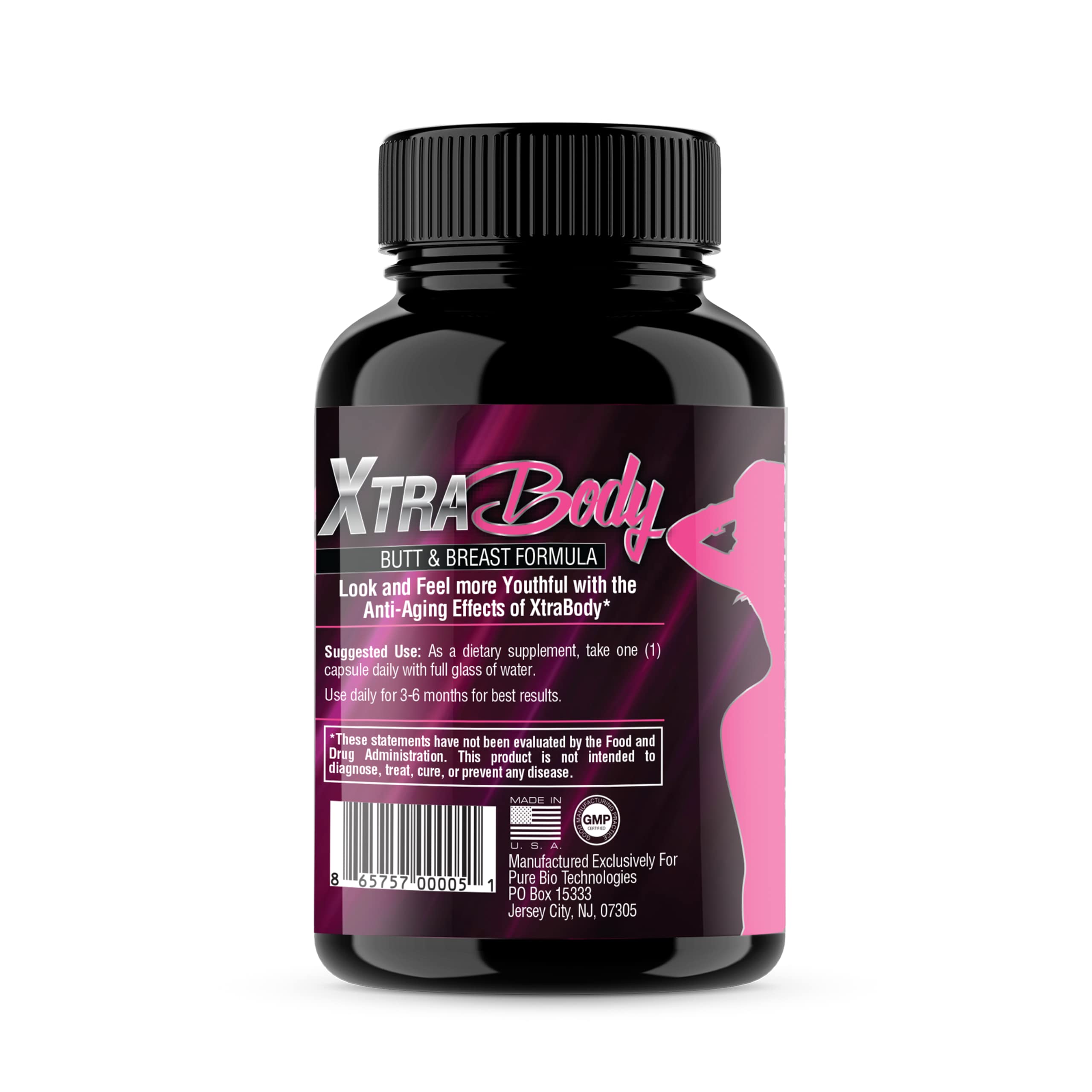 XtraBody Butt Enhancement and Breast Enlargement Supplement - Estrogen Enhancer - Increases Butt & Breast Size, Reduces Menstrual Symptoms & Provides an Extra Boost of Energy (1 Bottle=30 Capsules) Xtra BodyAu supplements