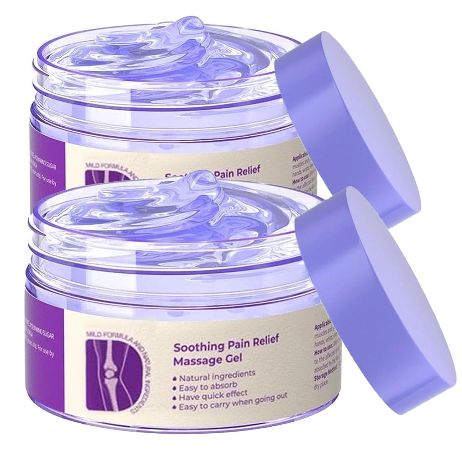 TIMLIFE 2PCS Joint Purple Gel, Purple Relief Soothing Massage Cream,Joint Activities Throughout The Body, Soothes Knees, Lumbar, Neck, Hands, and Feet TIMLIFEAu supplements