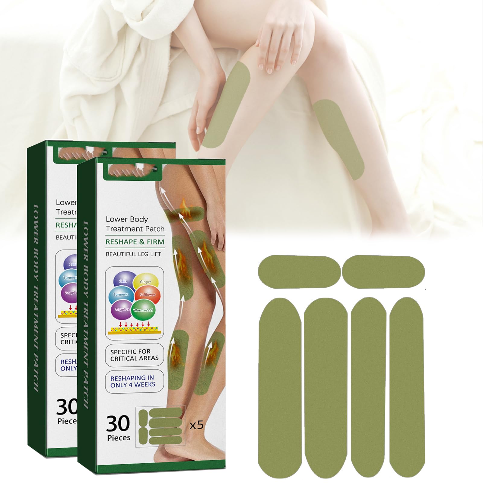Herballegs Cellulite Reduction Patches, 2 Boxes/60PCS HerbalLegs Patches, Herbal Leg Lifting YSIRFDAu supplements