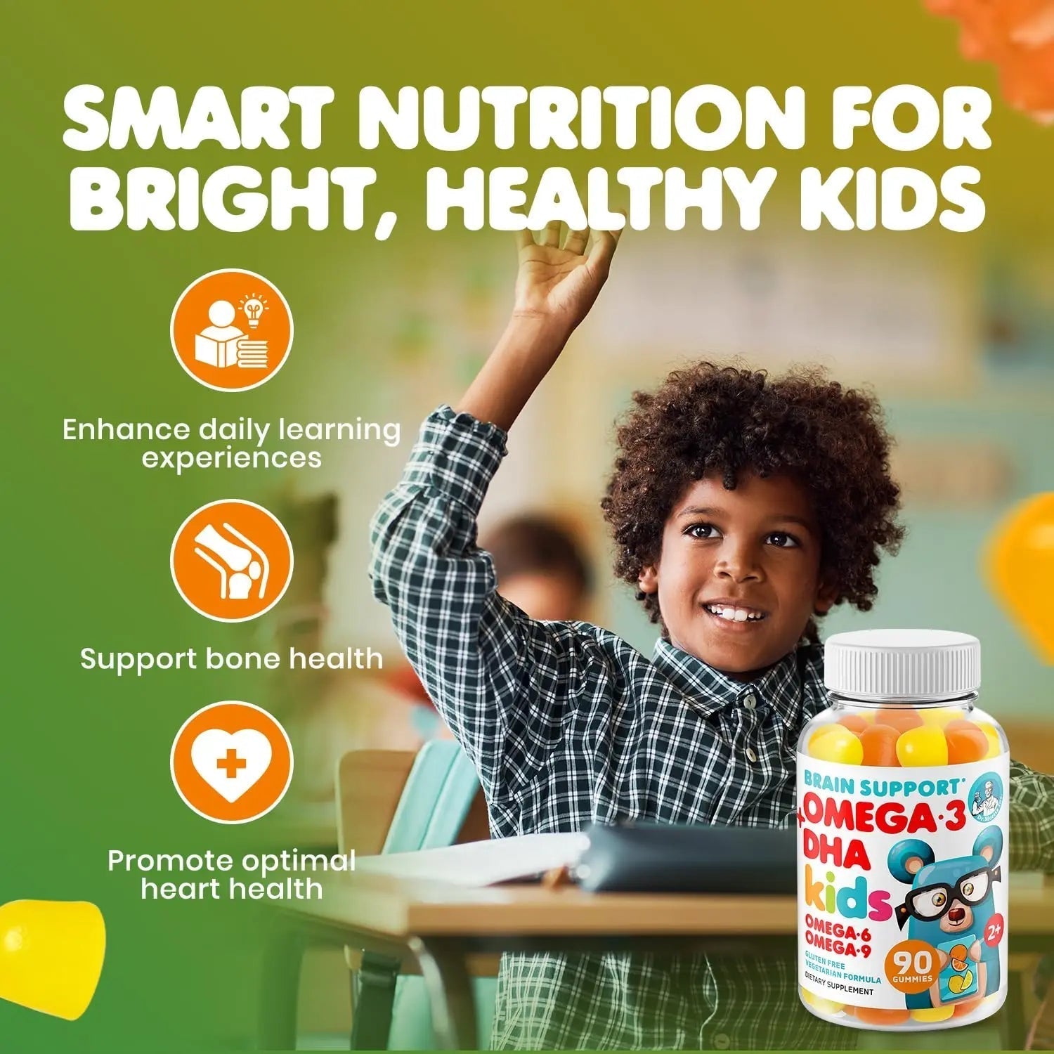 DR. MORITZ Omega 3 Gummies (90 Count) and Kids Multivitamin Gummies Bundle (60 Count) - for Daily Health Support - Vegan DHA Omega 3 for Kids DR. MORITZAu supplements