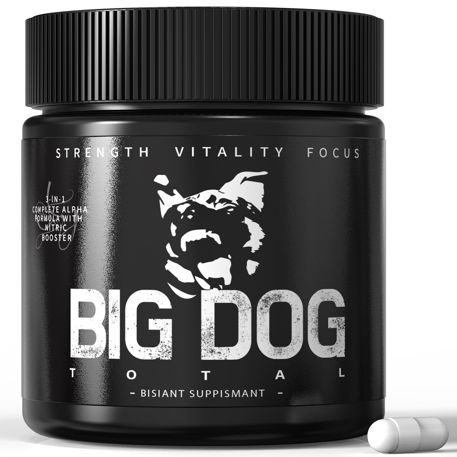 Big Dog Total Male 3-in-1 Total Alpha Blend Men’s Must-Have, Non-GMO - Natural Energy & Endurance Support, 60 Count (Big Dog Total - 1Pcs) FMRFMRAu supplements