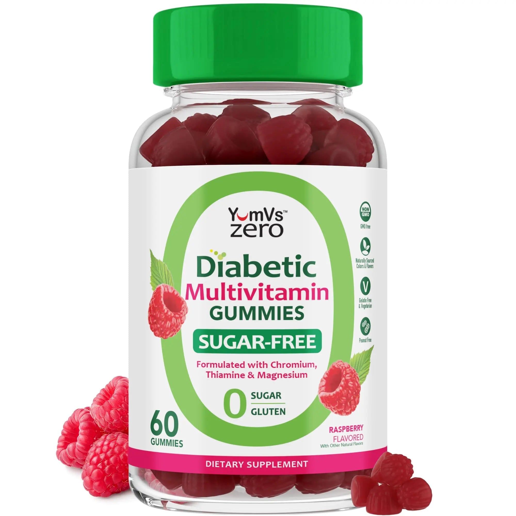 YUM-V'S Multivitamin for Women & Men – Sugar Free Multivitamin Gummies – Zero Sugar Gummy with Chromium, Thiamine & Magnesium YUM-V'SAu supplements
