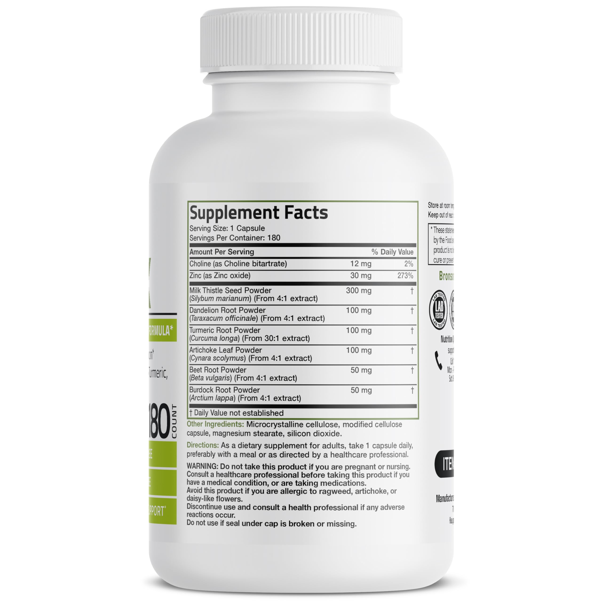 Bronson Liver Detox Advanced Detox & Cleansing Formula Supports Health Liver Function BronsonUS supplements