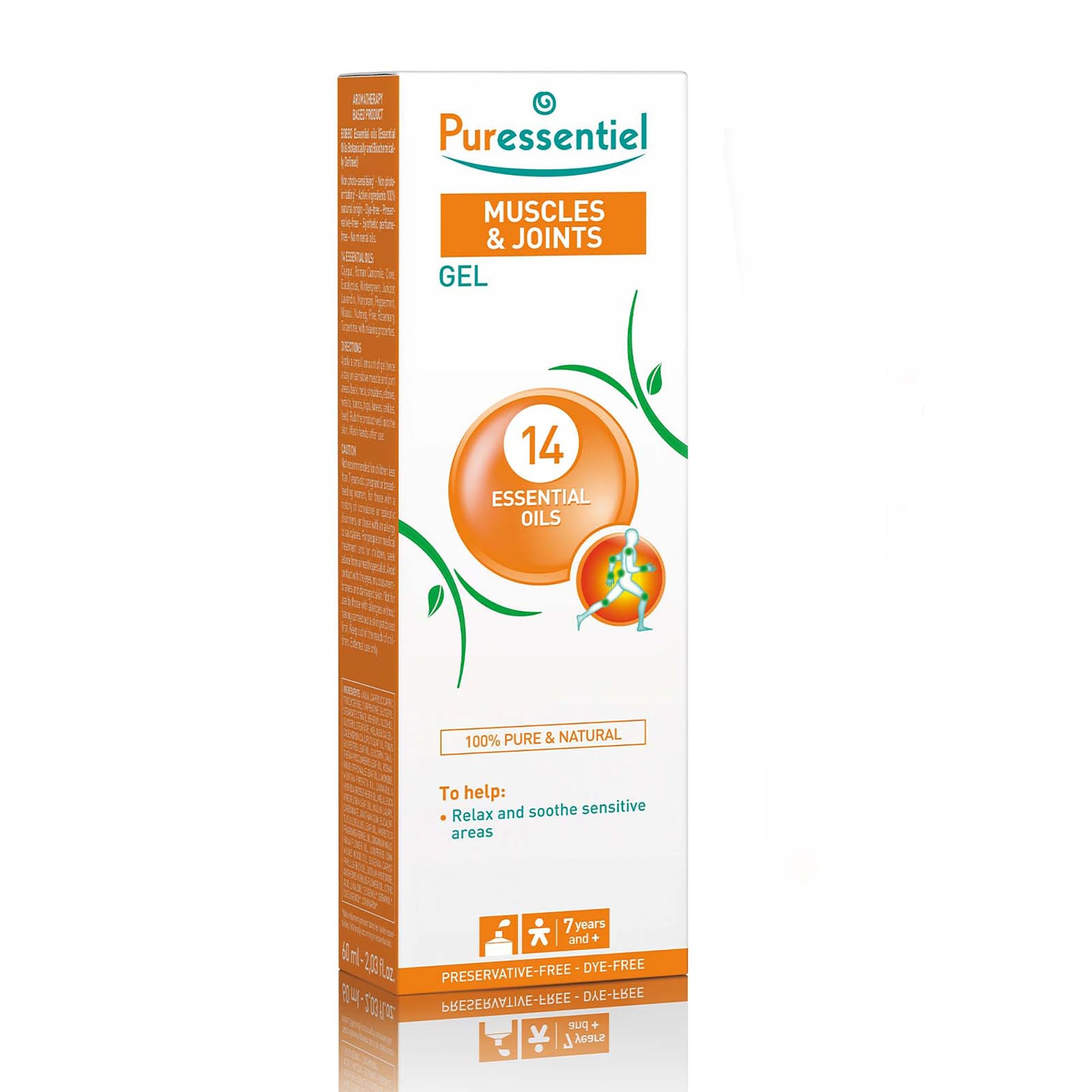 Puressentiel Muscles and Joints Gel - Soothing Gel for Muscle Relief and Knee Relief - Cooling Gel for Foot Relief - Back Gel - 2.02 oz PuressentielAu supplements