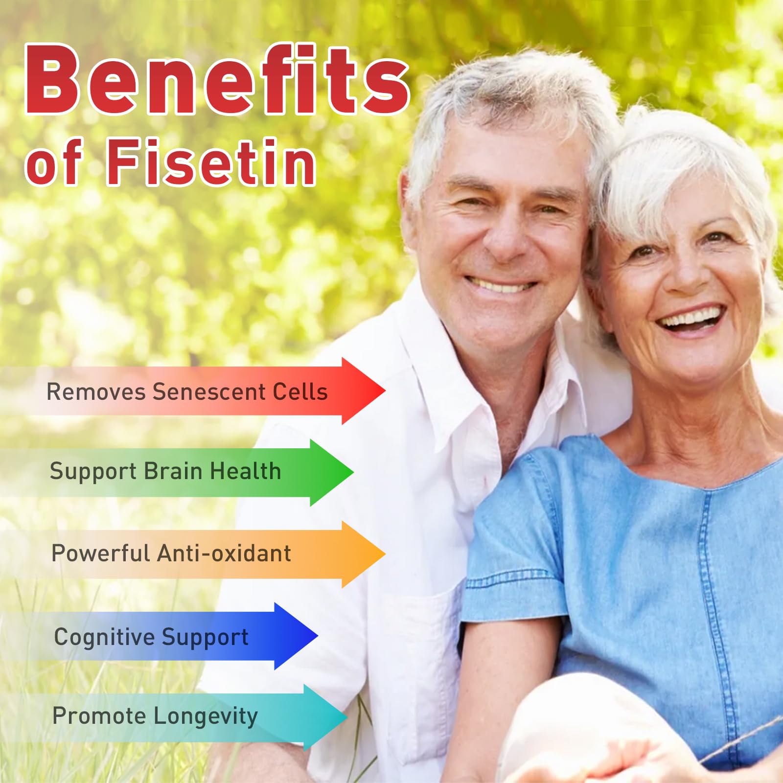 Uarcool Fisetin Supplement 2000mg for Healthy Aging and Longevity, Skin Health, Brain - Soy Free, Vegetarian - 60 Softgels UarcoolAu supplements