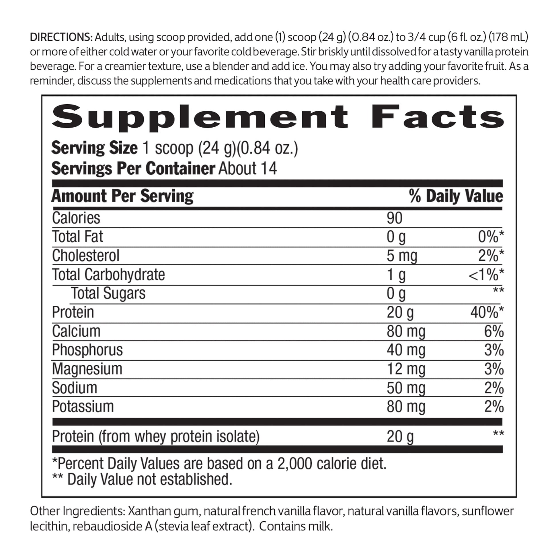 Biochem 100% Whey Sugar-Free Vanilla 20g, 11.8oz, Certified Vegetarian, Certified Gluten BiochemUS supplements
