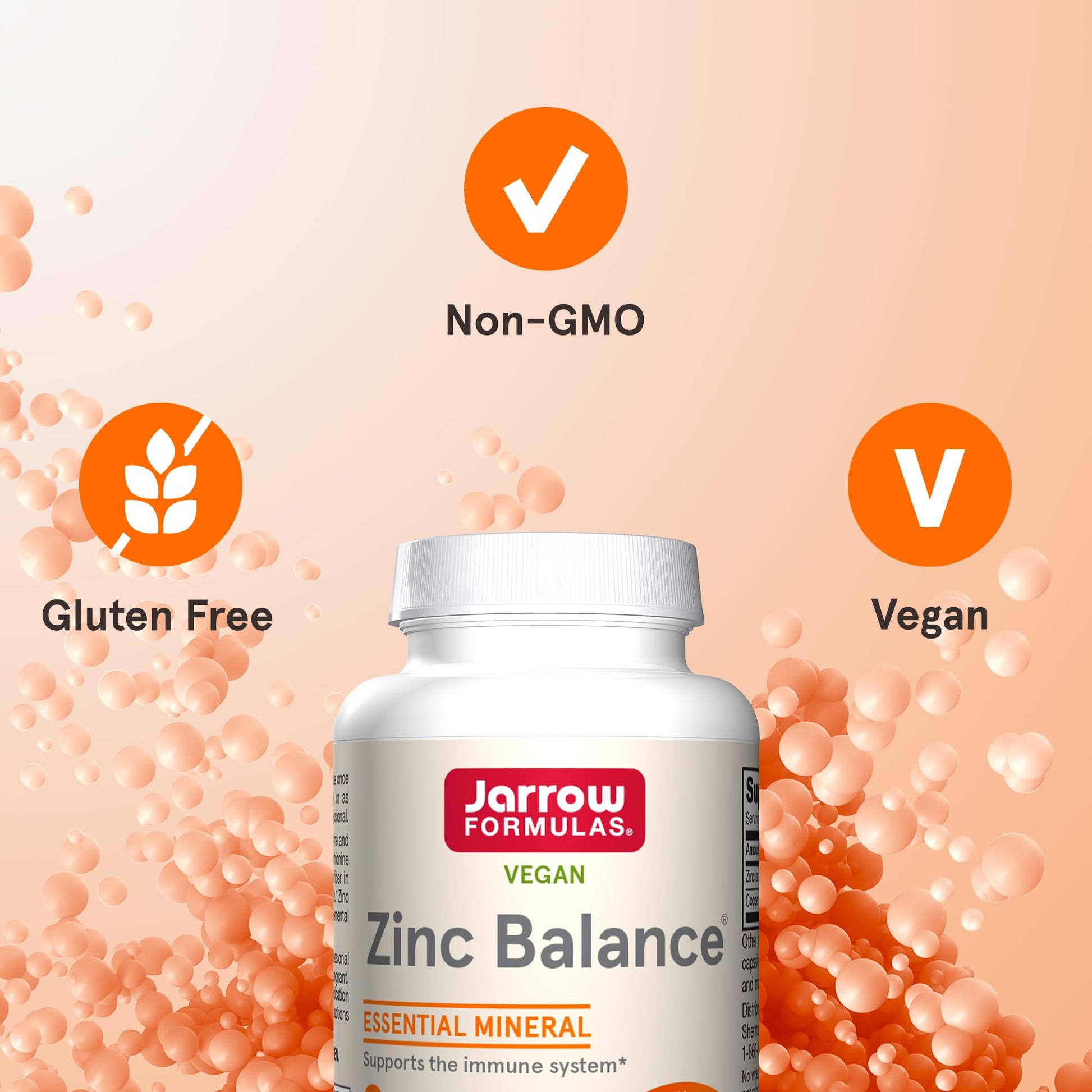 Jarrow Formulas Zinc Balance 15 mg - 100 Servings (Veggie Caps) - Zinc with Copper - Essential Minerals for Immune System Support - Immune Support Supplement - Gluten Free Copper Supplement, Vegan Jarrow FormulasAu supplements