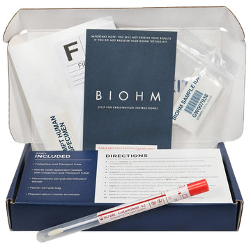BIOHM Gut Health Test Kit for Microbiome and Digestive Health Analysis, Home Test Kit with Gut Score, Easy-to-Read Results and Actionable Recommendations BIOHMAu supplements