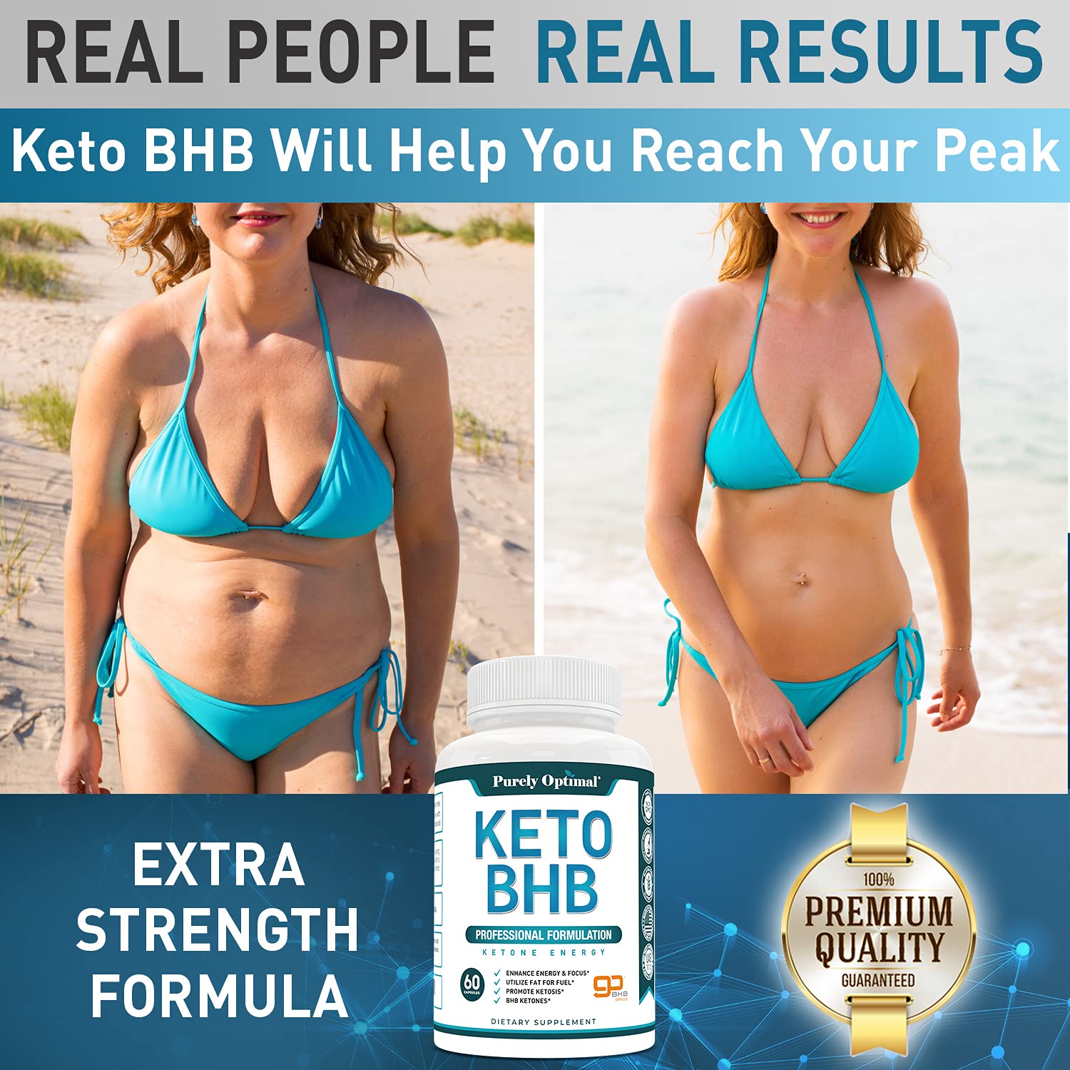Purely Optimal Keto BHB Exogenous Ketones Supplement - Keto Diet Pills for Ketosis Purely OptimalUS supplements