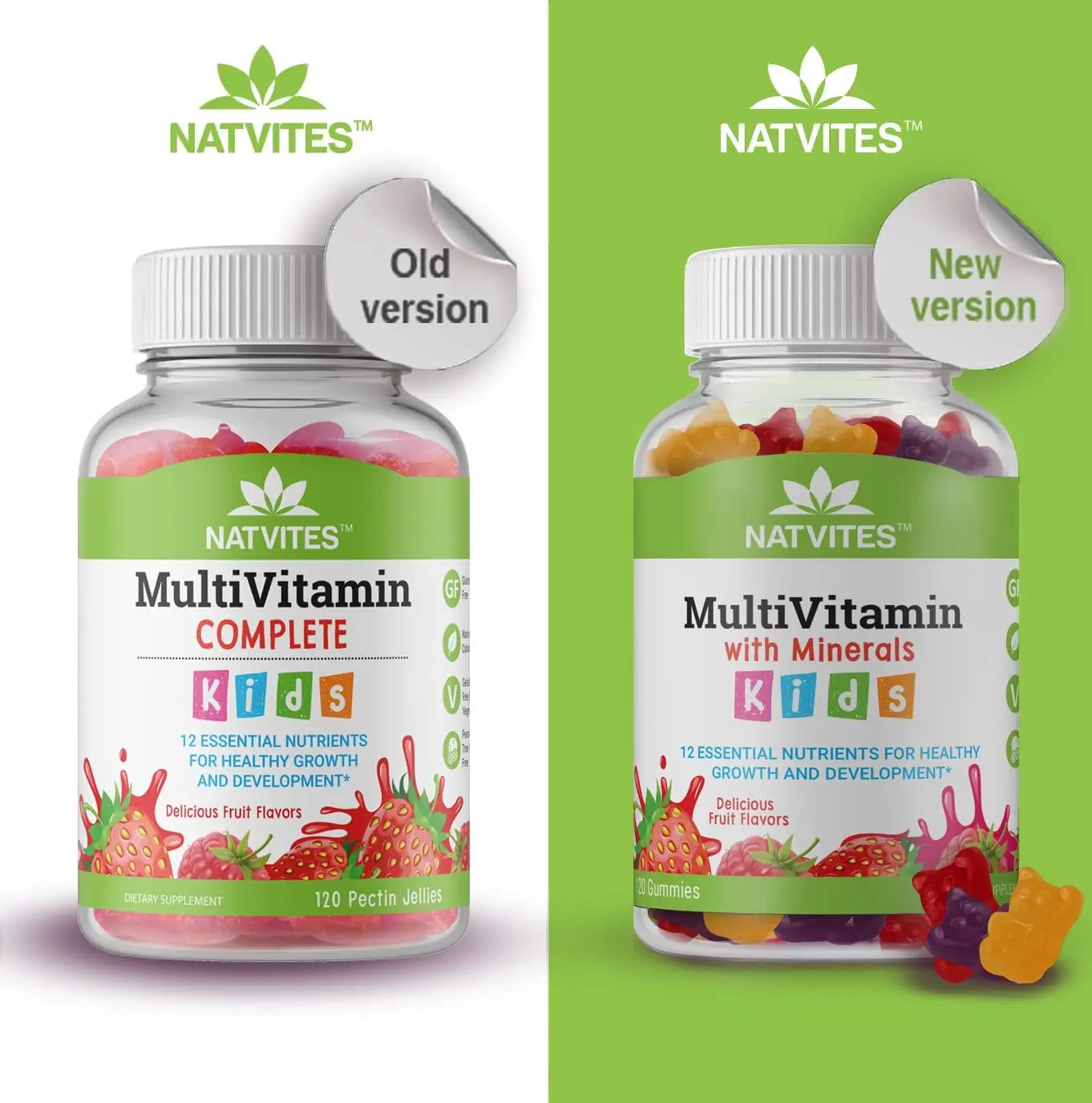 Natvites Complete Kids Multivitamin Gummies – 120 Count of Essential Daily Vitamins & Minerals for Immune Support, Focus, & Growth NatvitesAu supplements